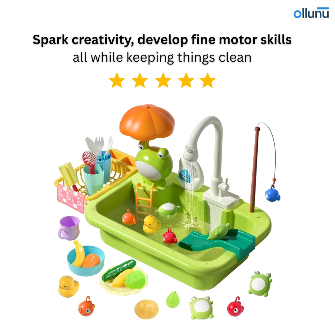Ollunu™ - Toddler Sink Toy Frog