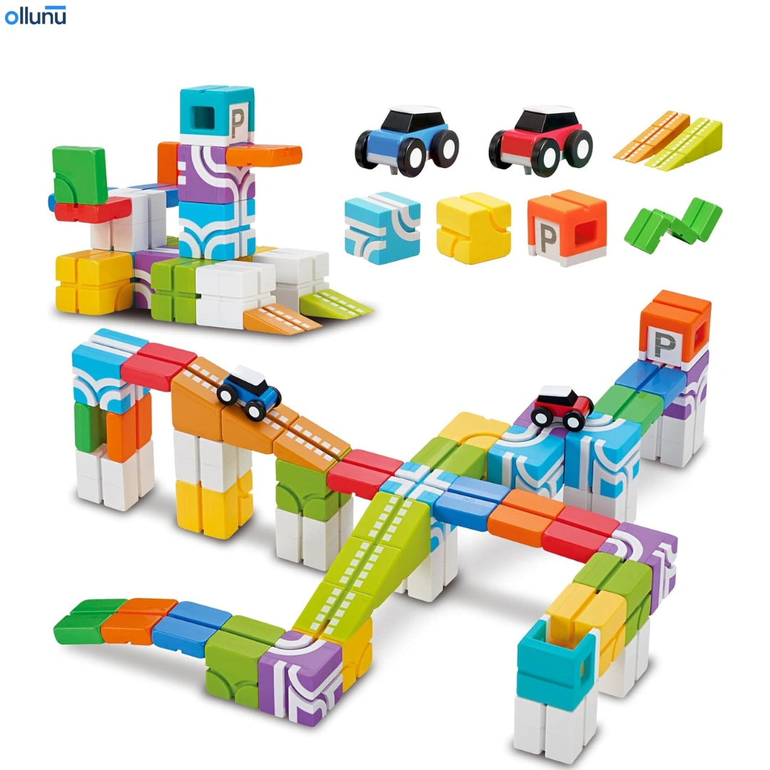 Ollunu™ - Magnetic Cube Stunt Arena