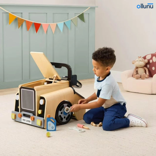 Ollunu™ - Wooden Car Mechanic Playset
