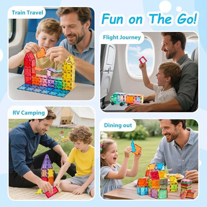 Ollunu™ - Toddler Magnetic Tiles