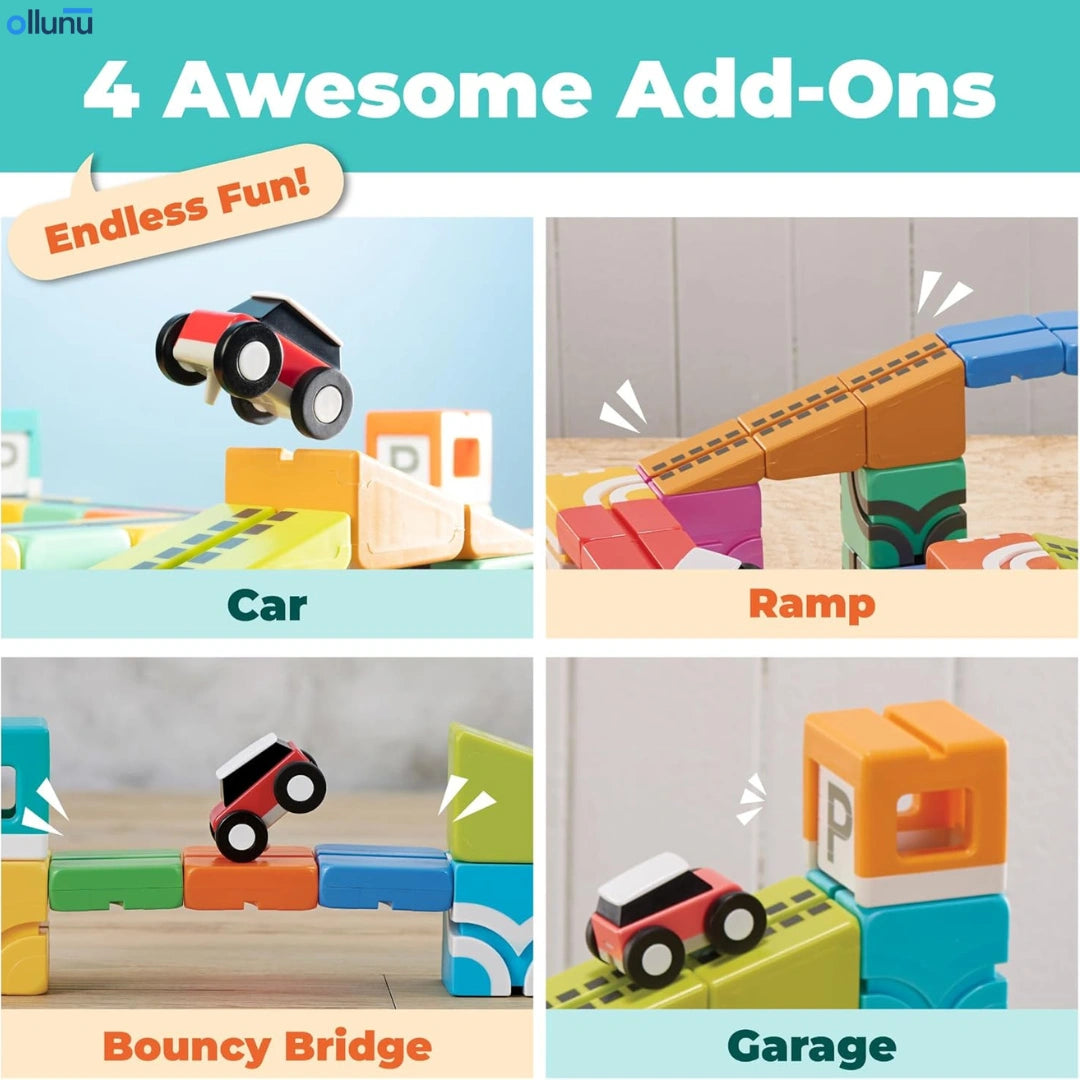 Ollunu™ - Magnetic Cube Stunt Arena