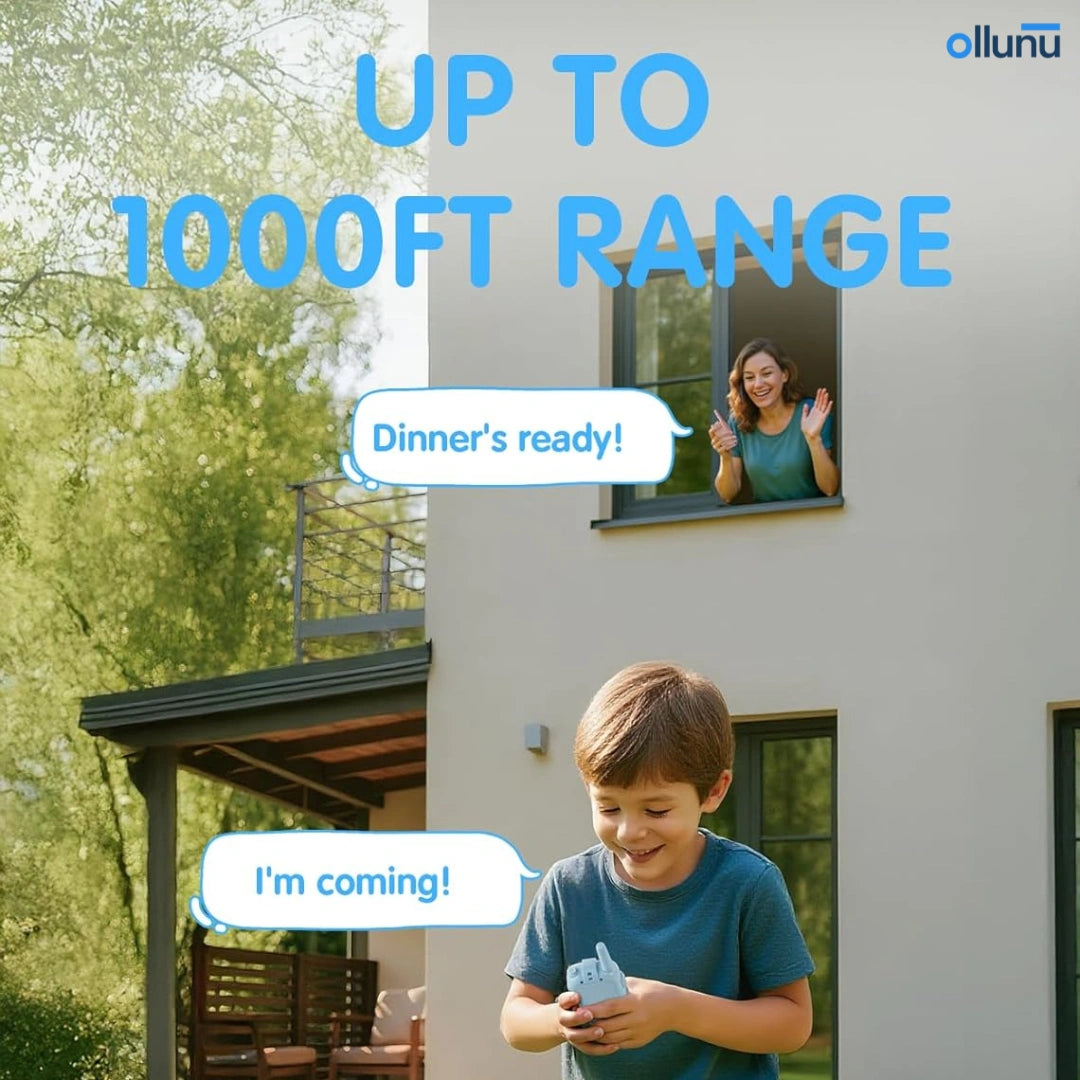Ollunu™ - 2 Pack Rechargeable Toddler Walkie Talkie