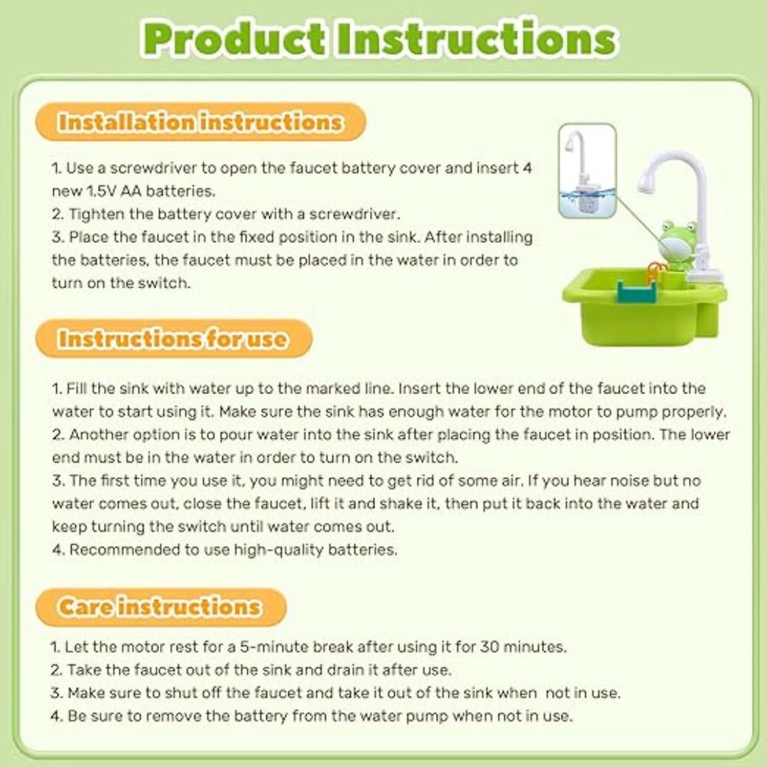 Ollunu™ - Toddler Sink Toy Frog