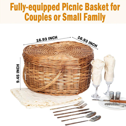 Ollunu™ - Heart Picnic Basket Set