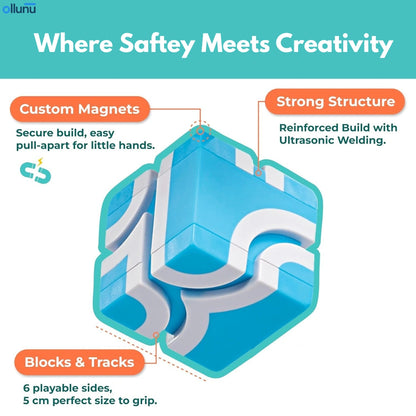 Ollunu™ - Magnetic Cube Stunt Arena