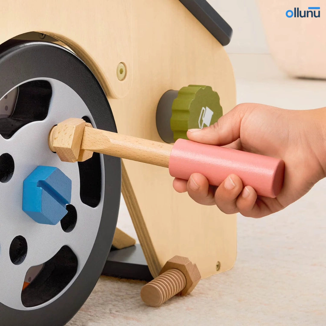 Ollunu™ - Wooden Car Mechanic Playset