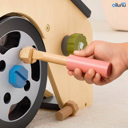 Ollunu™ - Wooden Car Mechanic Playset