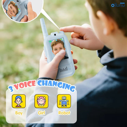 Ollunu™ - 2 Pack Rechargeable Toddler Walkie Talkie