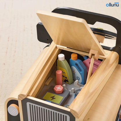 Ollunu™ - Wooden Car Mechanic Playset